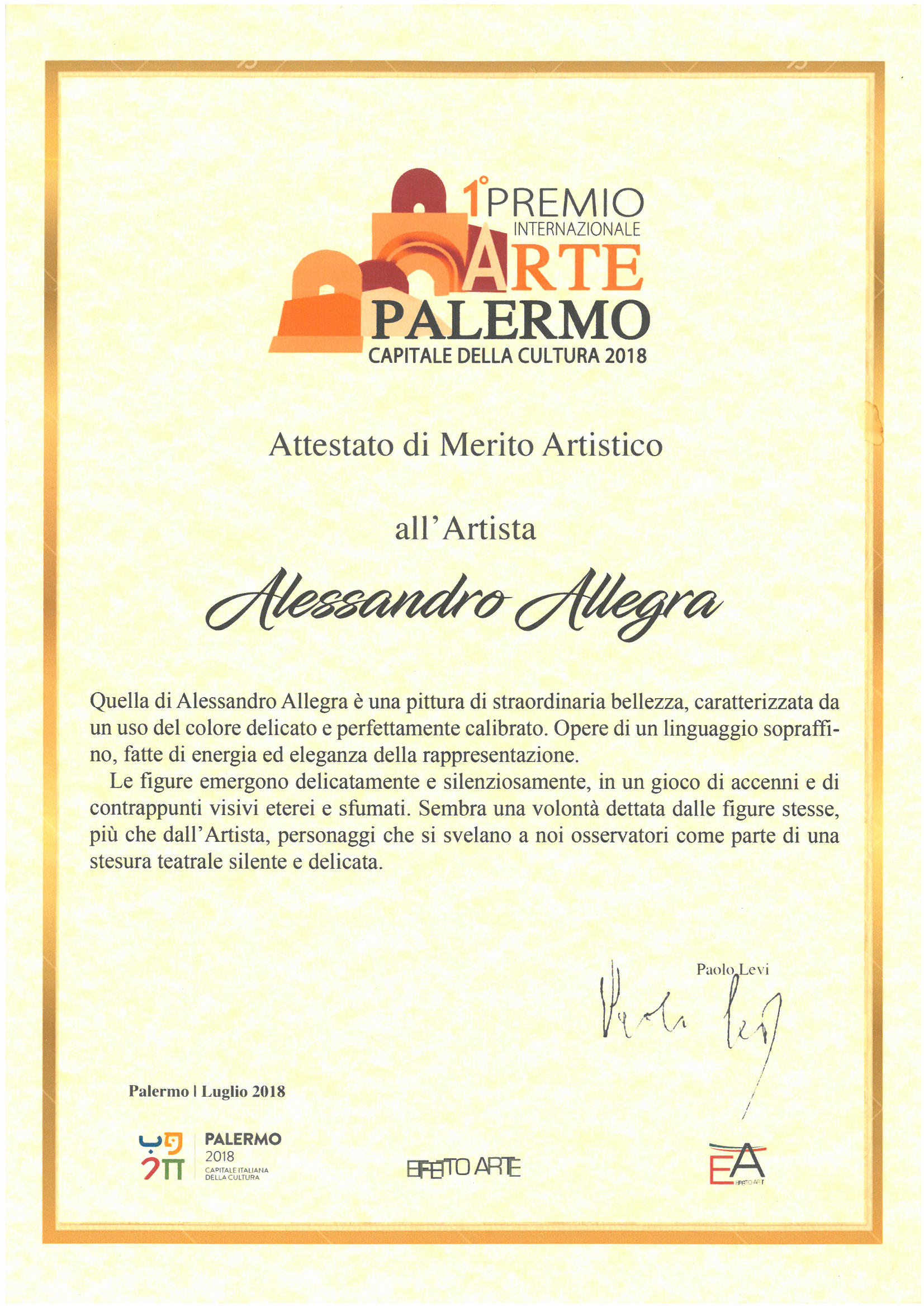 Alessandro Allegra Awards